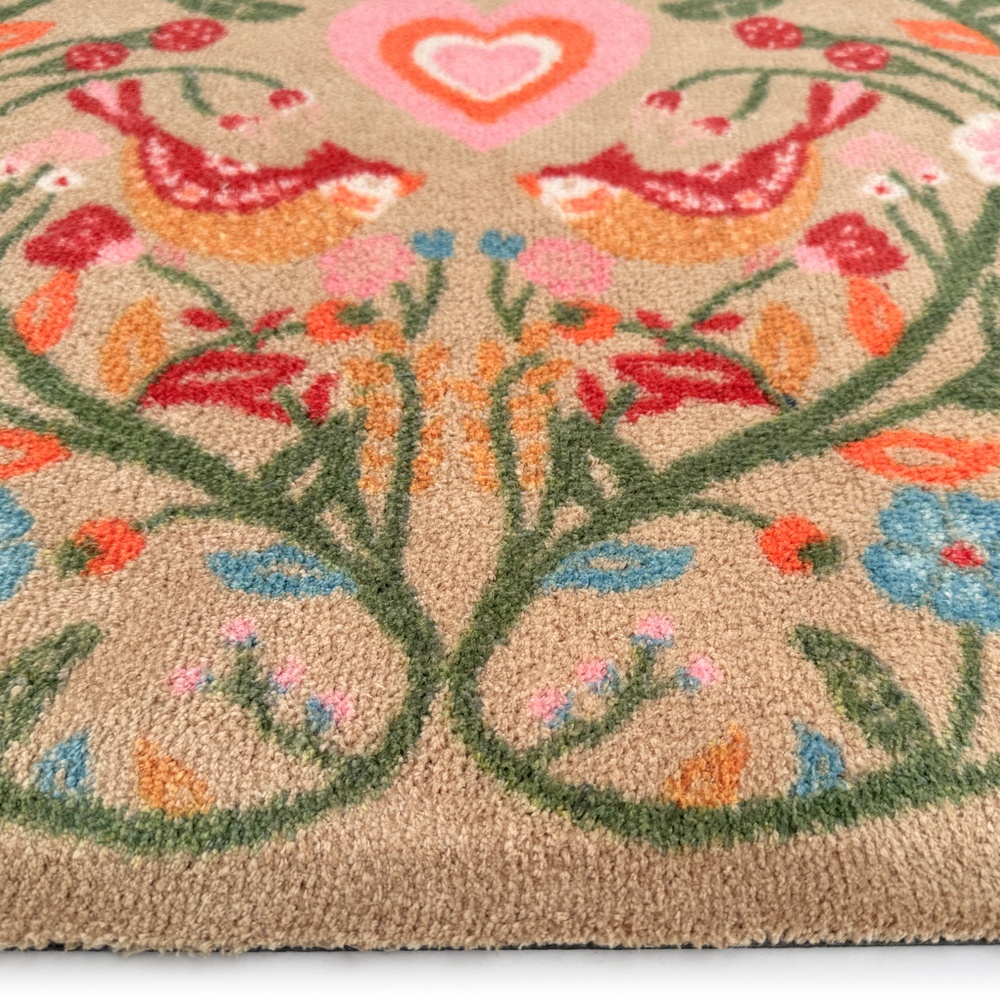 Hug Rug eko dörrmatta, 65x85 - Turturduvor - Bild 4