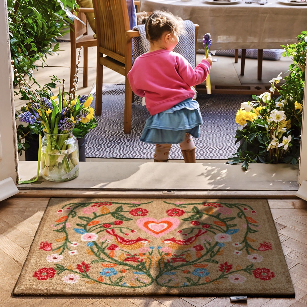 Hug Rug eco doormat, 65x85 - Turtledoves - Image 2