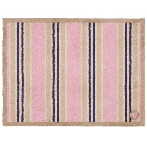 Hug Rug eko dörrmatta, 65x85 - Rosa ränder