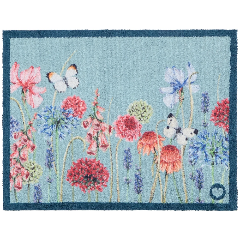 Hug Rug øko dørmåtte, 65x85 - Sommerfuglehaven - Billede 2