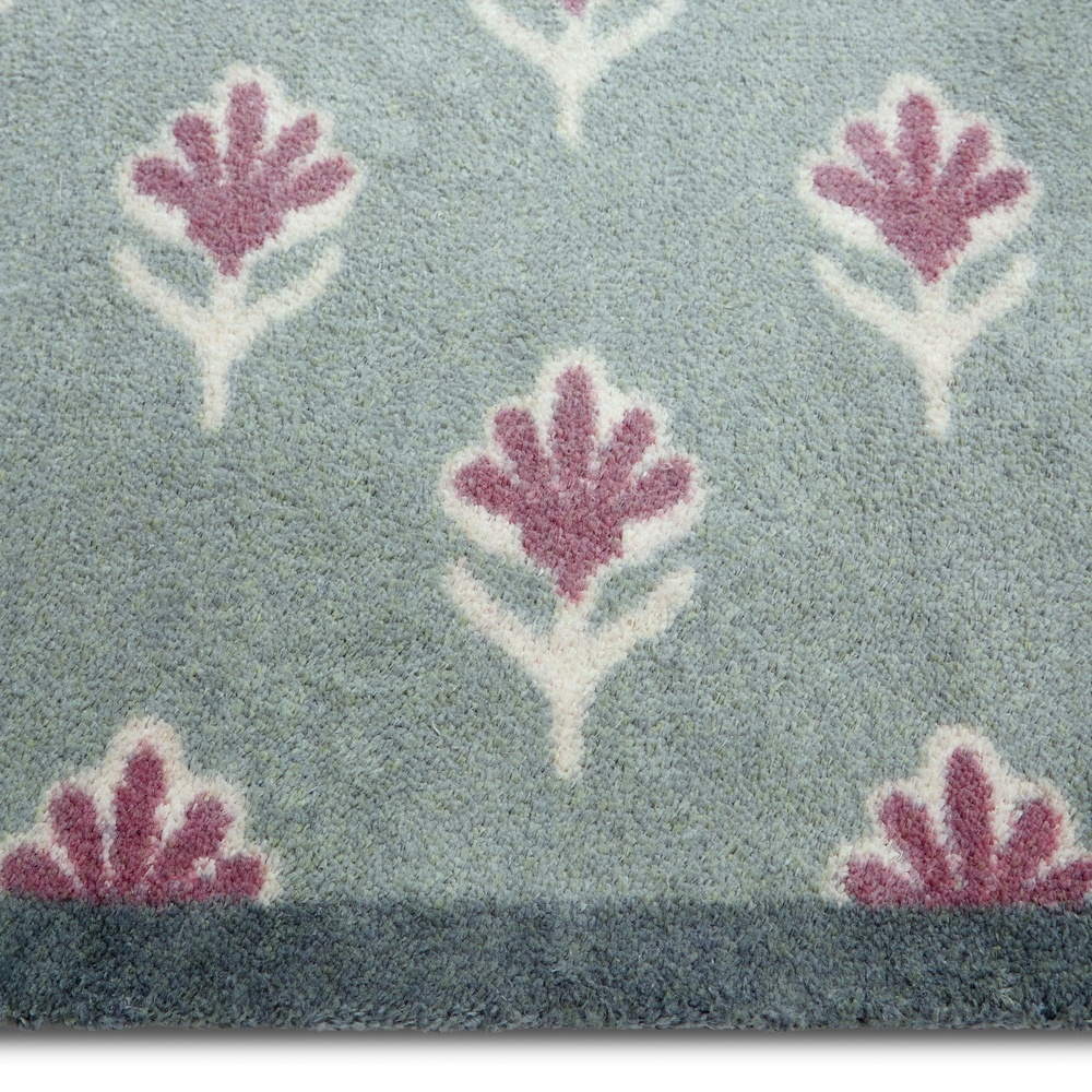 Hug Rug eco doormat, 65x85 - small floral green - Image 3