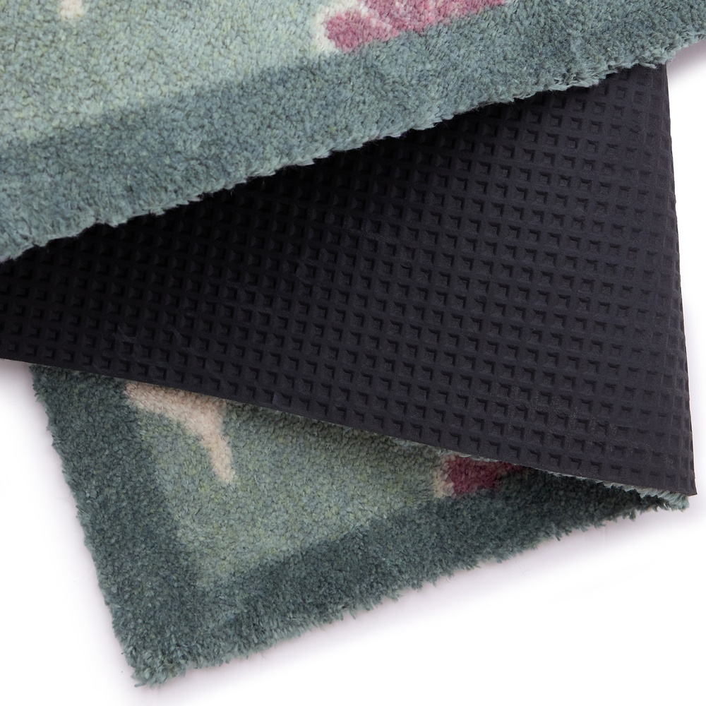 Hug Rug eco deurmat, 65x85 - fijngebloemd groen - Afbeelding 4