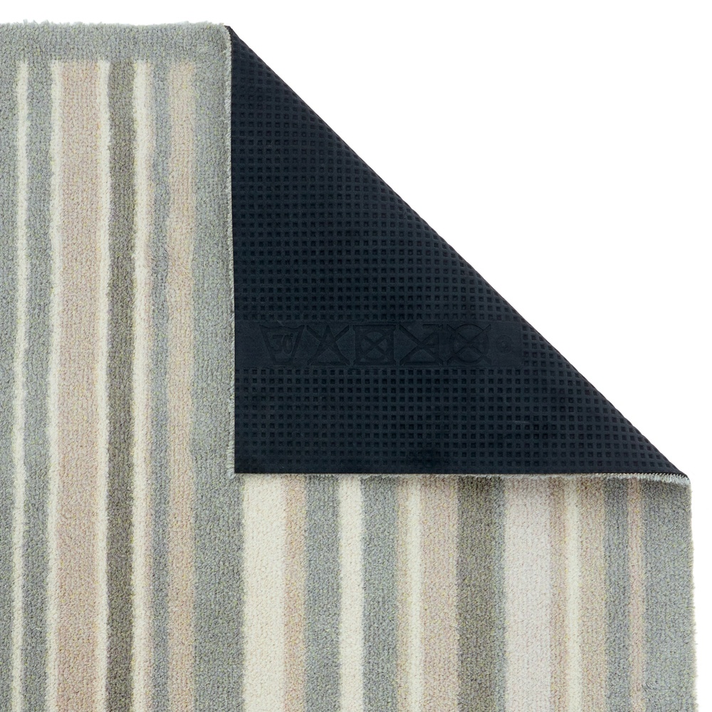 Hug Rug eco doormat, 65x85 - sage green stripes - Image 4