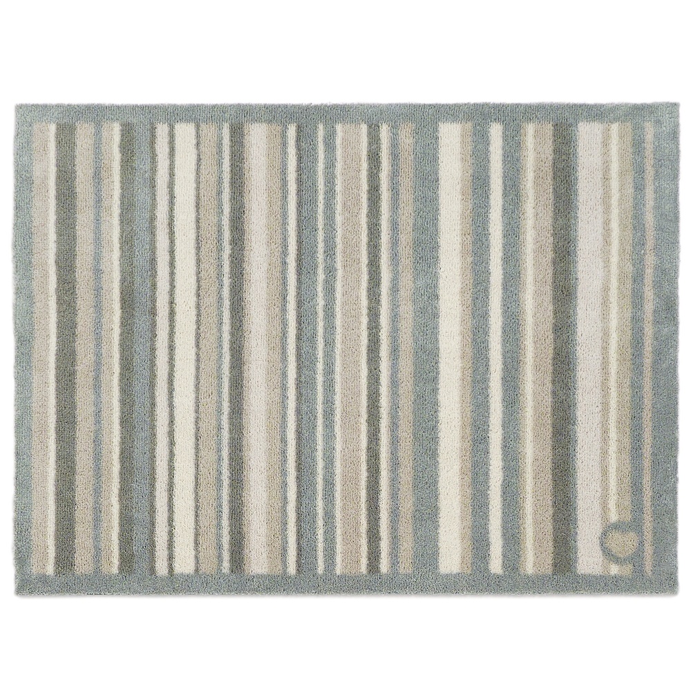 Hug Rug øko dørmåtte, 65x85 - Salviegrønne striber