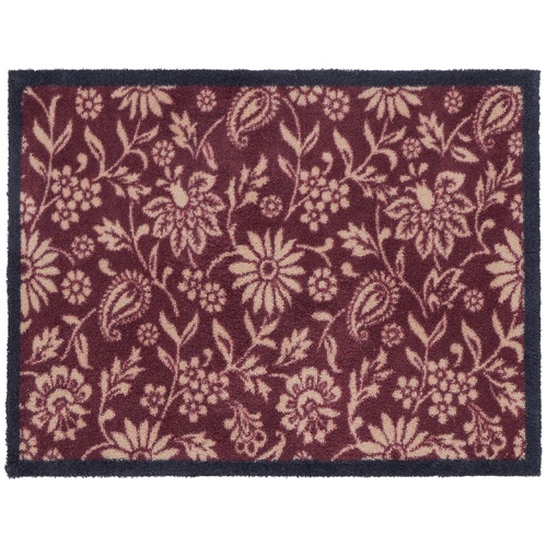 Hug Rug eco doormat, 65x85 - Paisley flowers