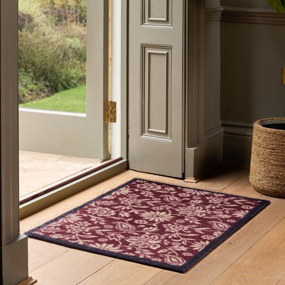 Hug Rug eco-deurmat, 65x85 - Paisley-bloemen - Afbeelding 3