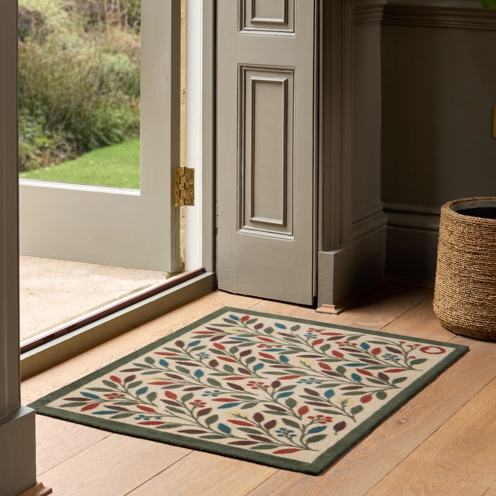 Hug Rug eco deurmat, 65x85 - Olijftakken - Afbeelding 2
