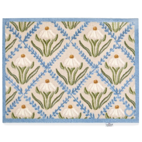 Hug Rug eco doormat, 65x85 - Daisy trellis