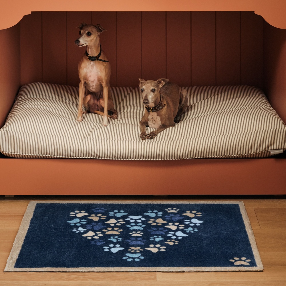 Hug Rug paillasson écologique, 65x85 - Pattes câlines, bleu - Image 2