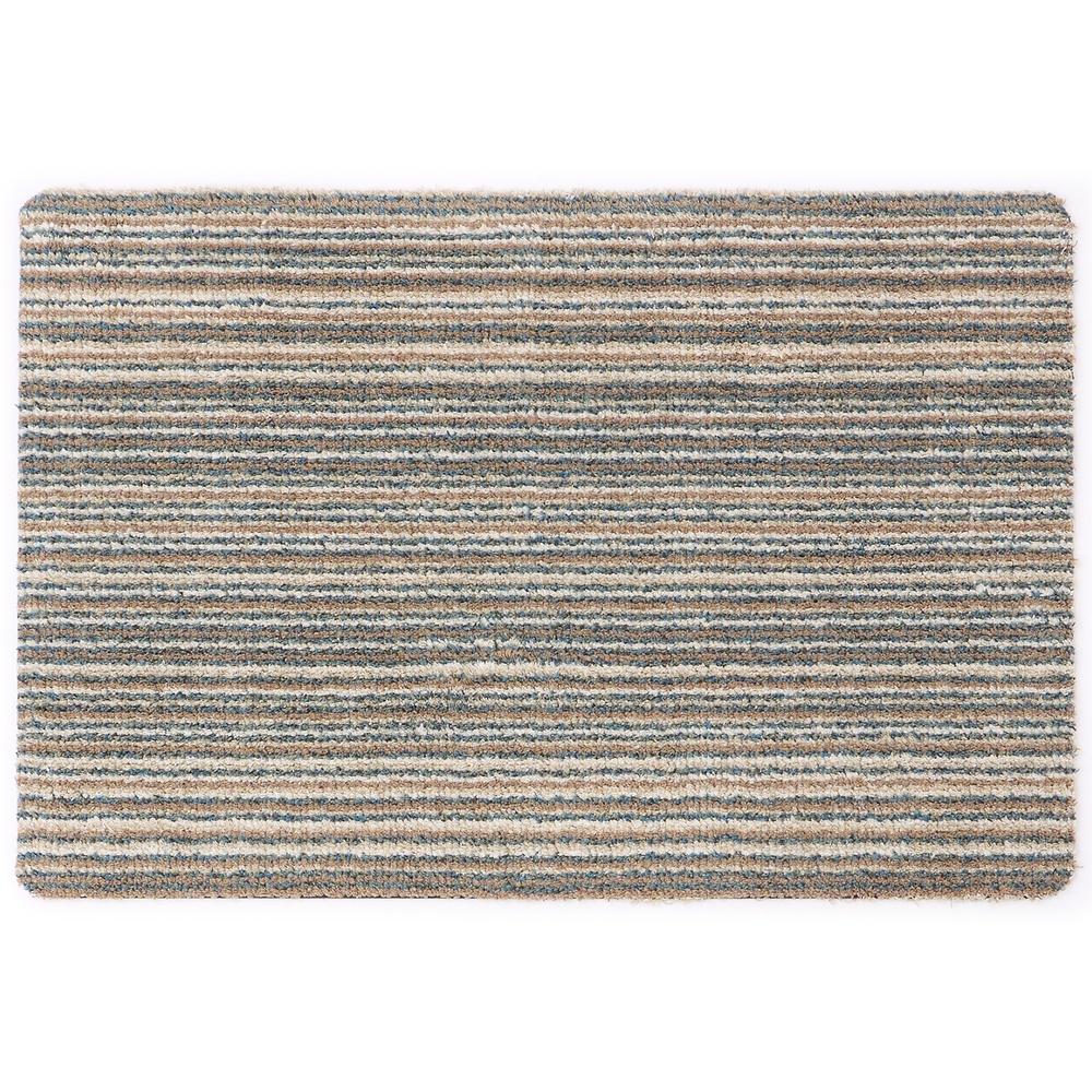 Hug Rug dørmåtte, 50x75 - Sandfarvede striber