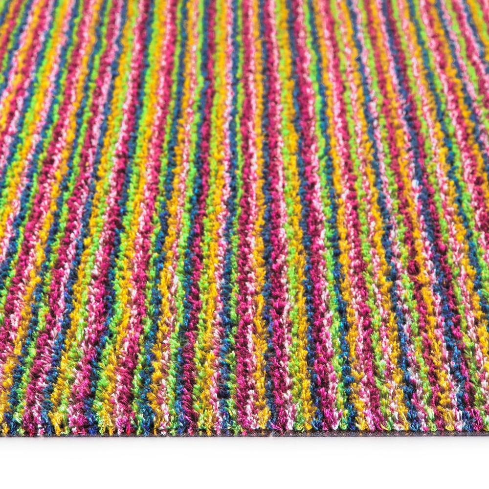 Hug Rug deurmat, 50x75 - Gekleurde strepen - Afbeelding 3