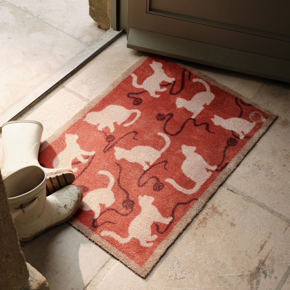 Hug Rug eco deurmat, 65x85 - Katten - Afbeelding 2