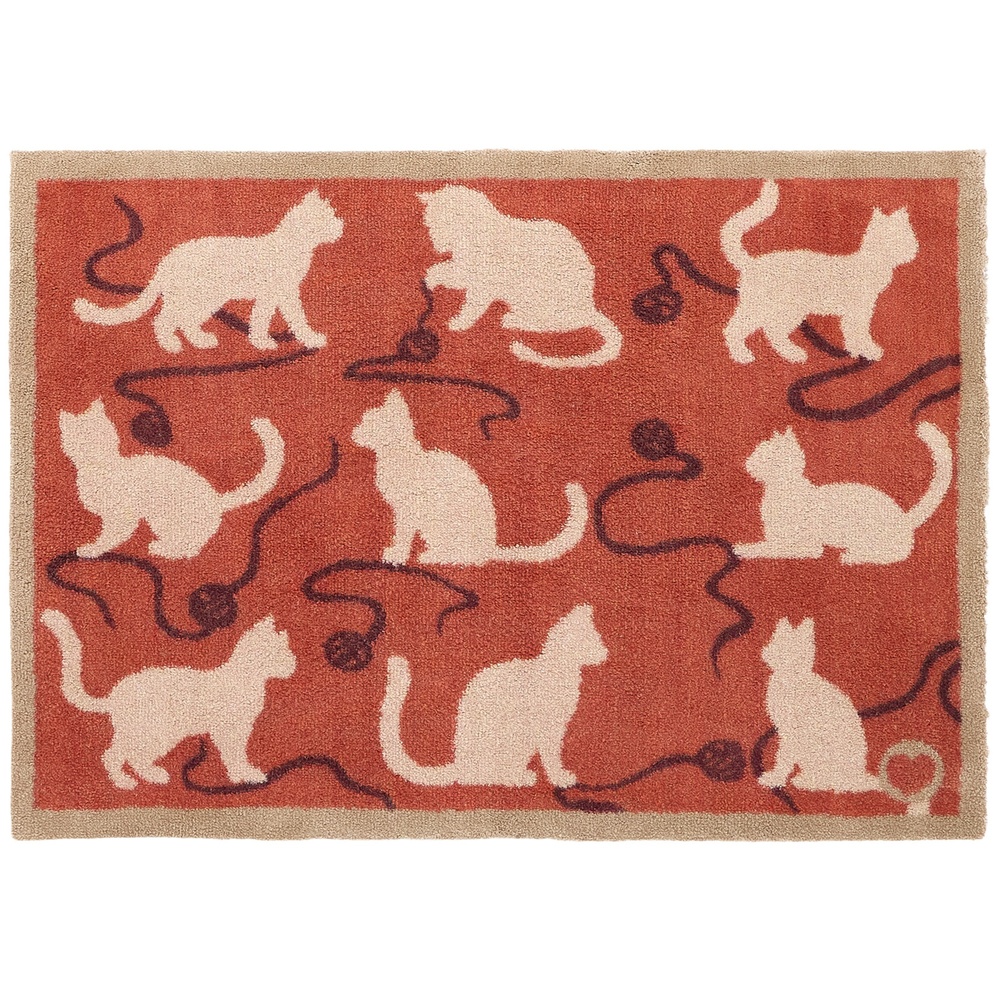 Hug Rug eco deurmat, 65x85 - Katten
