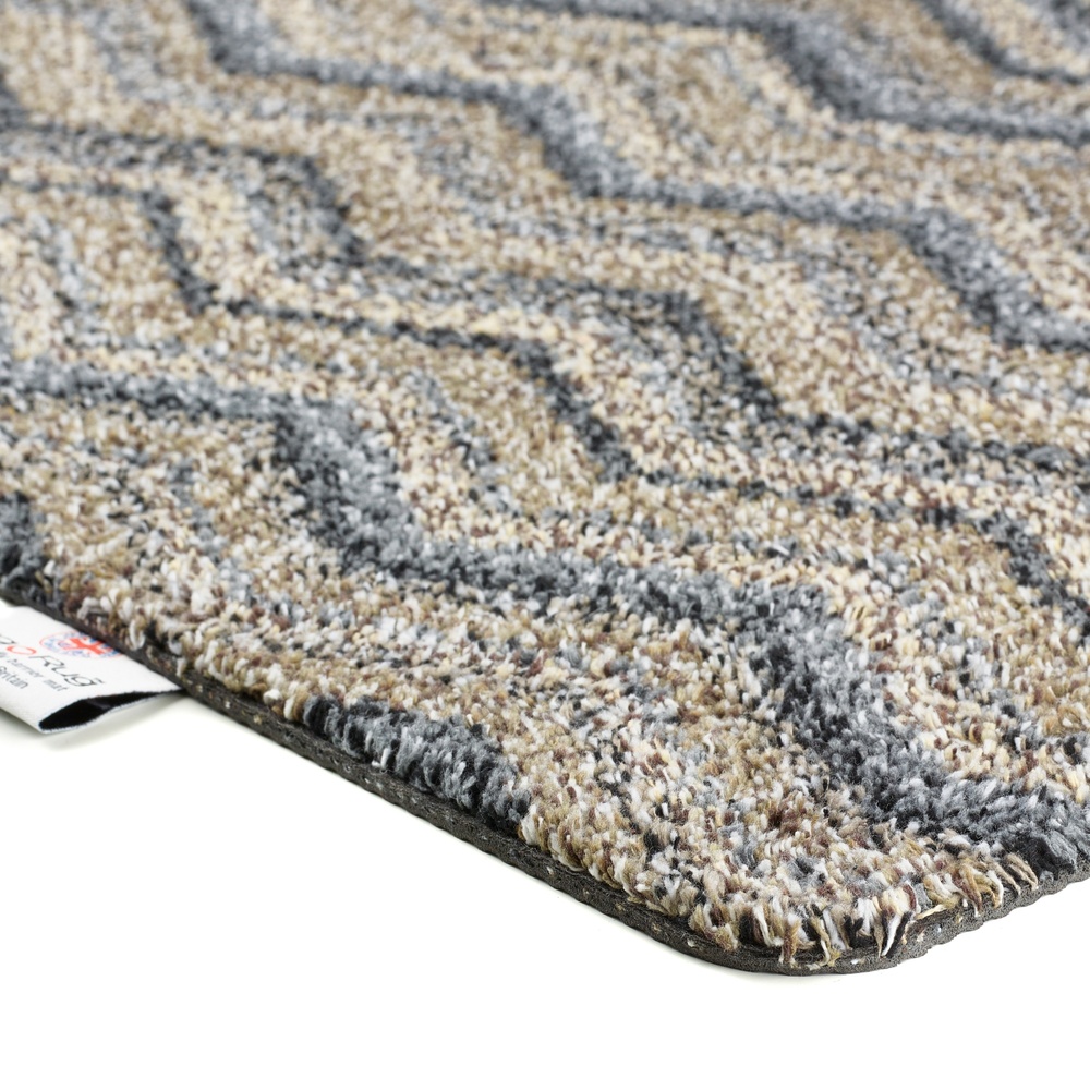 Hug Rug doormat, 50x75 - Grey zigzag - Image 4