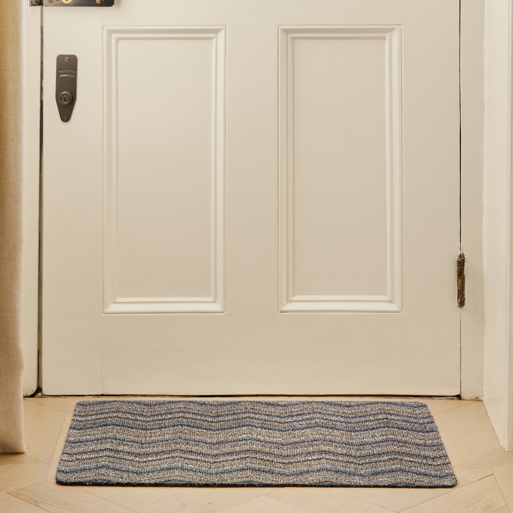Hug Rug doormat, 50x75 - Grey zigzag - Image 2