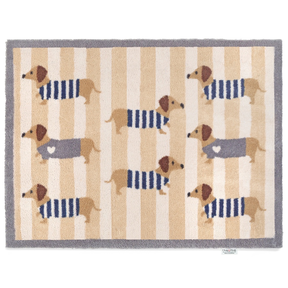 Hug Rug eco doormat, 65x85 - Dachshunds