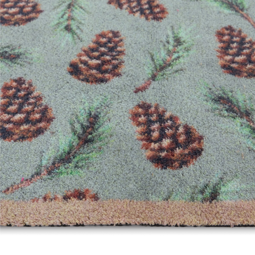 Hug Rug eco-deurmat, 65x85 - dennenappels - Afbeelding 3