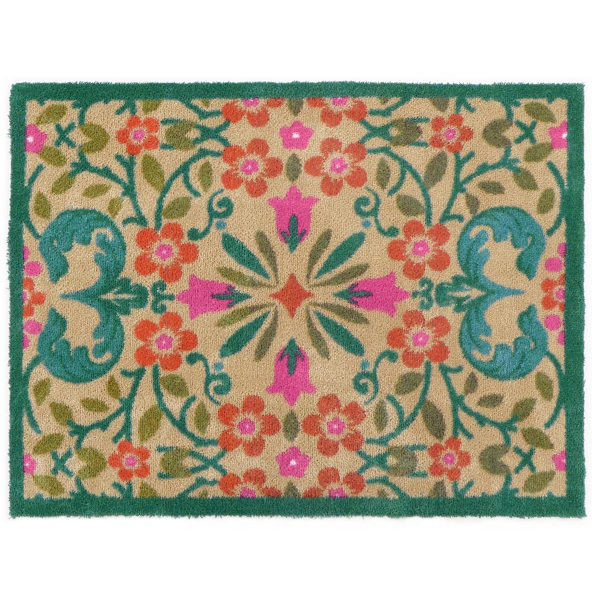 Hug Rug øko dørmåtte, 65x85 - Klassiske blomster