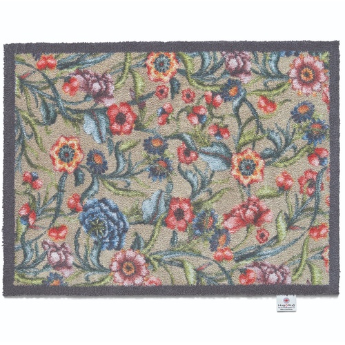 Hug Rug eco-deurmat, 65x85 - veelkleurige bloemen
