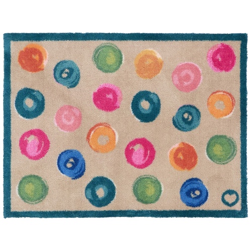 Hug Rug eko dörrmatta, 65x85 - Målade prickar