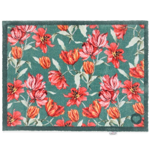 Hug Rug eco deurmat, 65x85 - Dansende tulpen