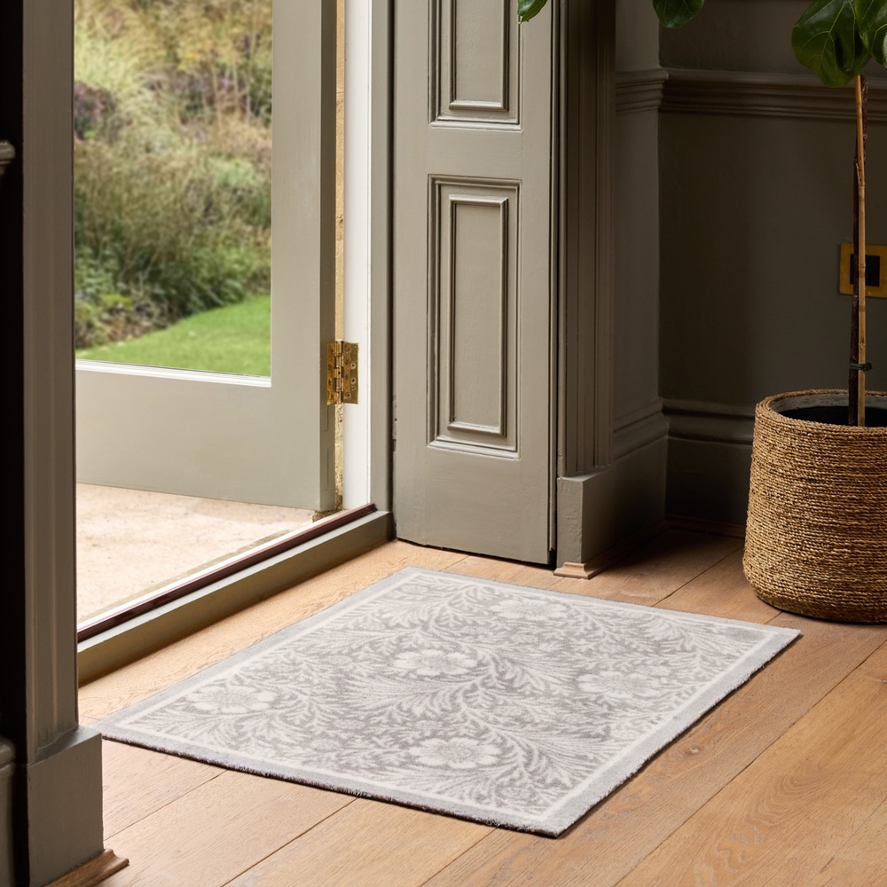 Hug Rug eco doormat, 65x85 - Subtle flowers - Image 2