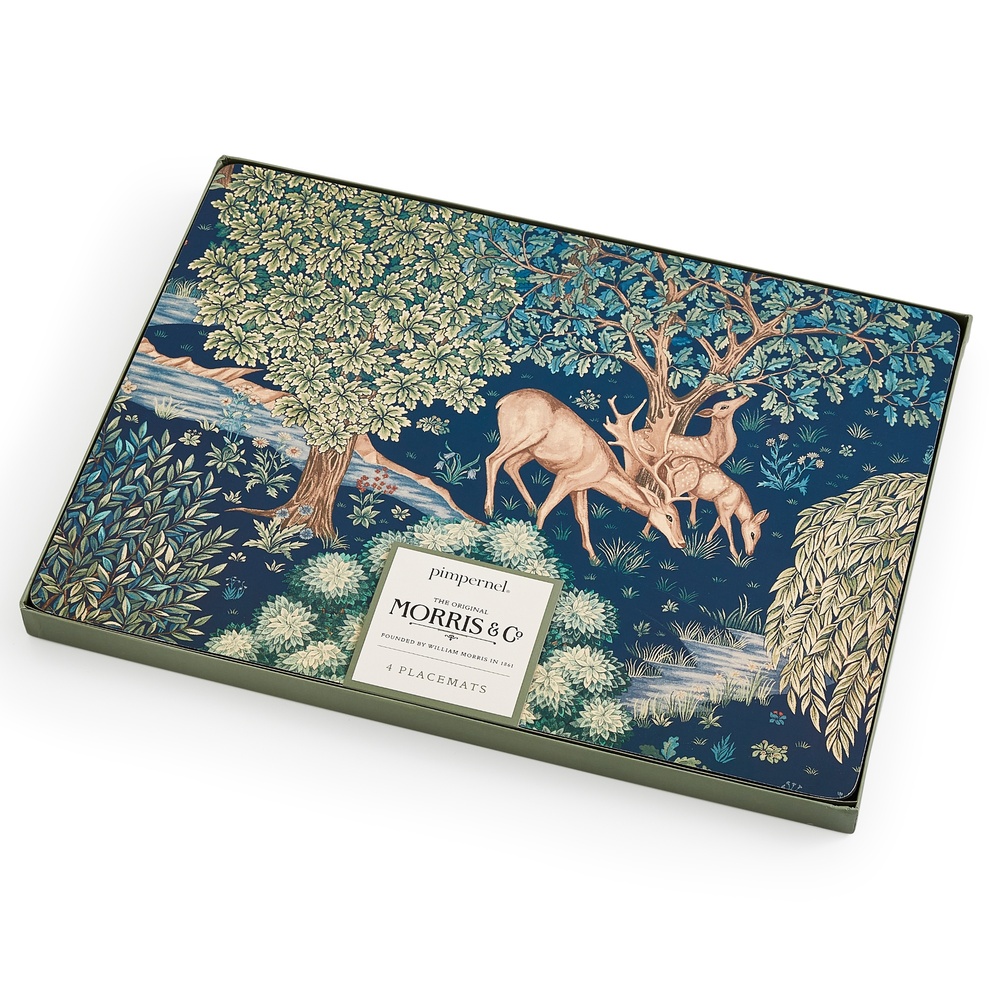 William Morris placemats, 4 stuks - Damhert - Afbeelding 3