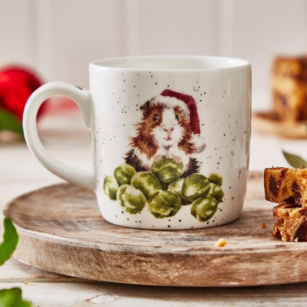 Wrendale Becher - Meerschweinchen mit Rosenkohl - Bild 5