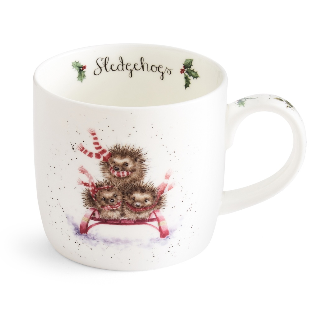 Wrendale mugg - Pulkåkande igelkottar - Bild 2