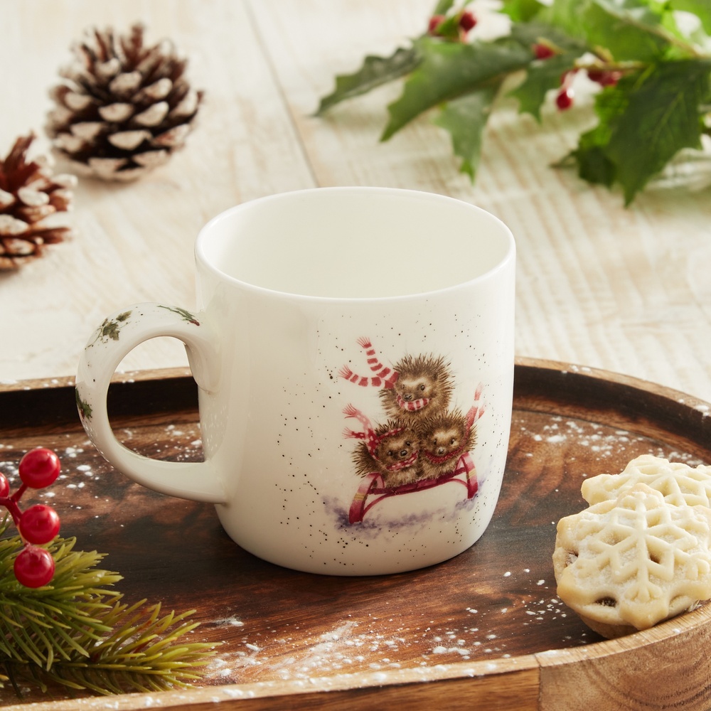 Wrendale mug - Sledging hedgehogs - Image 4