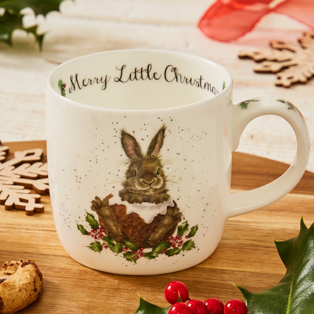 Wrendale mugg - Kaninens glada jul