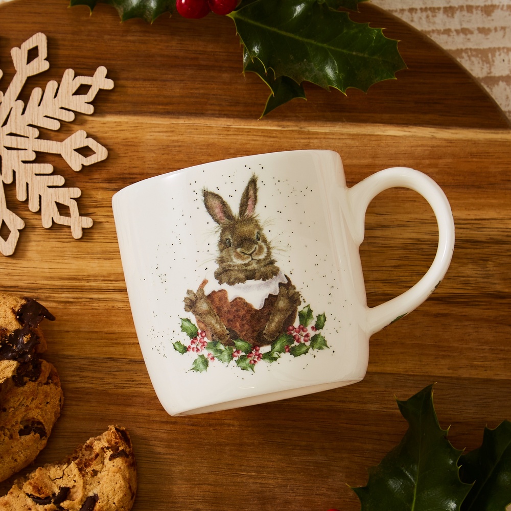 Wrendale mugg - Kaninens glada jul - Bild 3