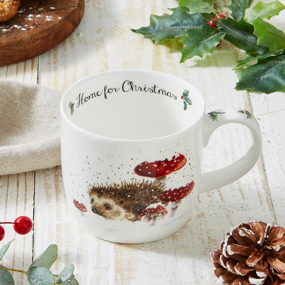 Wrendale mugg - Igelkott hemma till jul - Bild 4