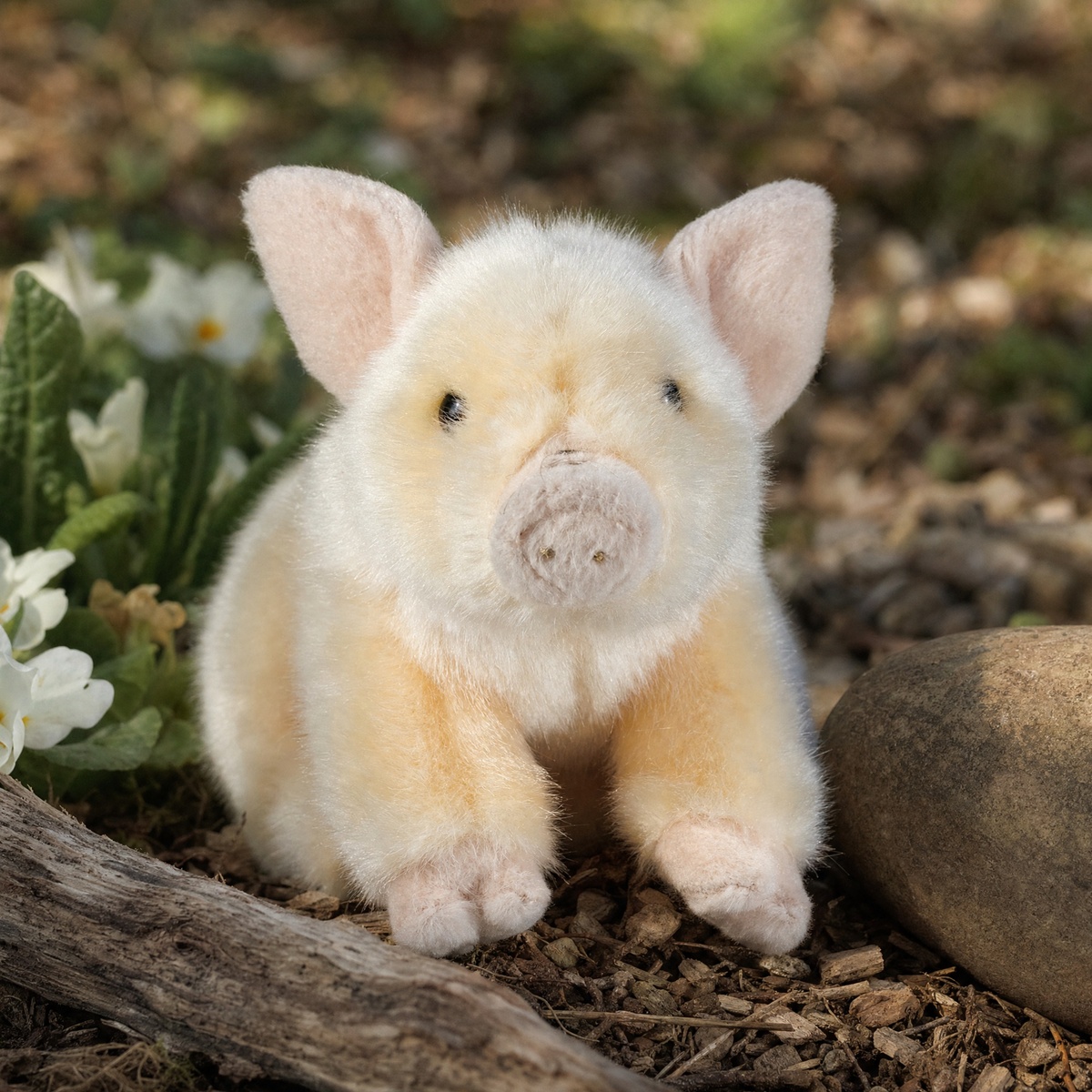 Living Nature knuffel - Varken, 12 cm