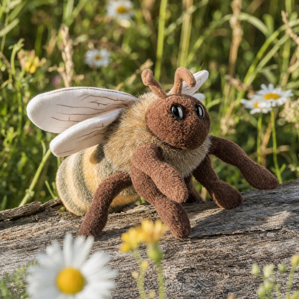 Living Nature peluche - Abeille, 15 cm