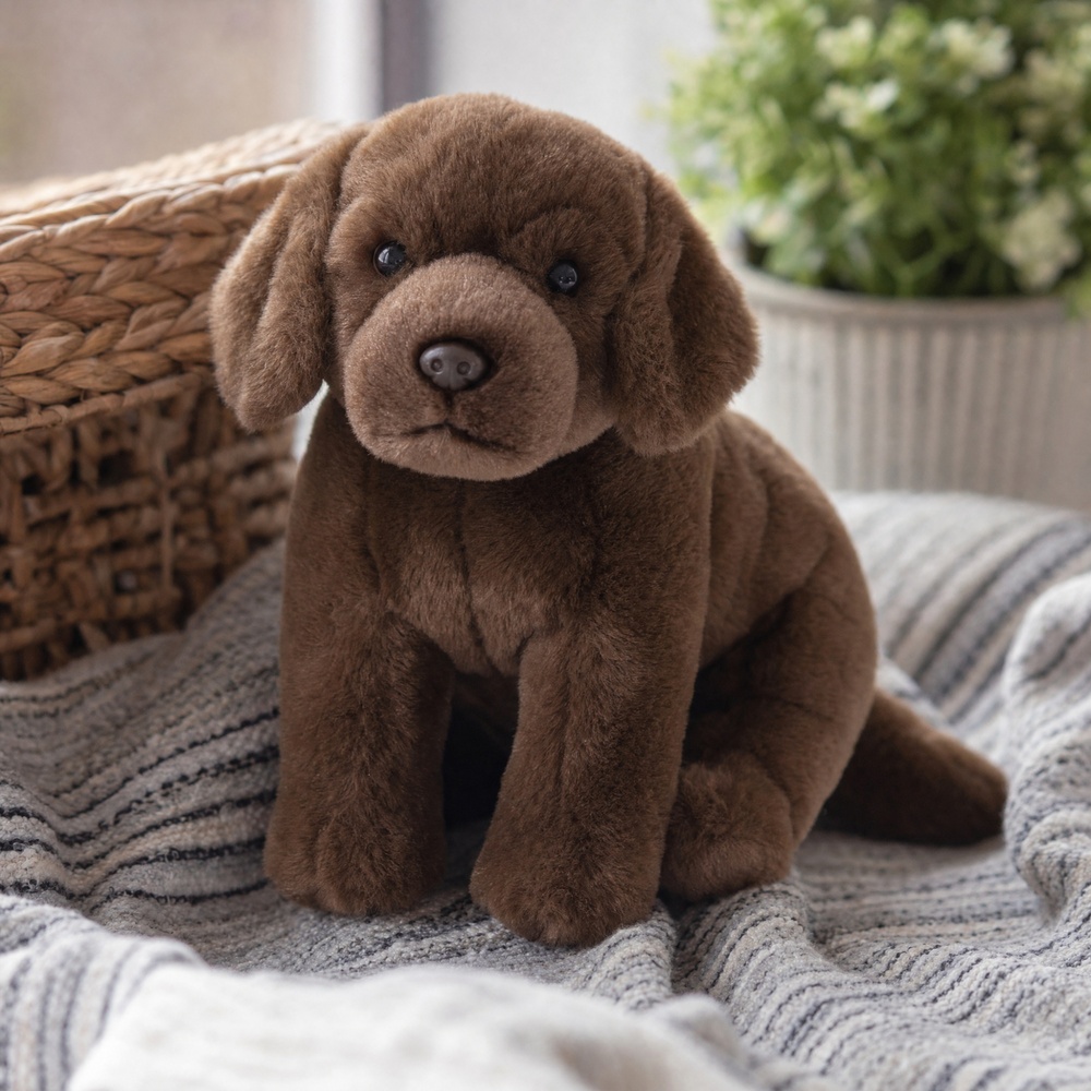 Living Nature soft toy - Labrador, brown, 20 cm - Image 2