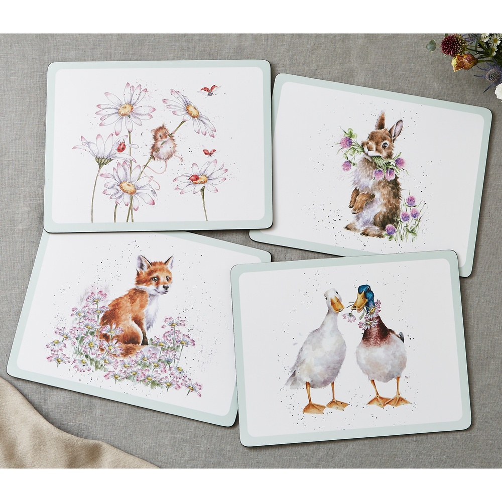 Wrendale placemats, set of 4 - Wild Flowers - Image 2