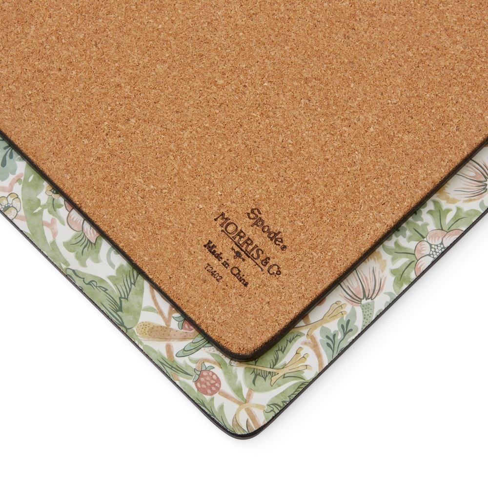 William Morris bordstabletter, 4 st. - Jordgubbstjuven, brun - Bild 5