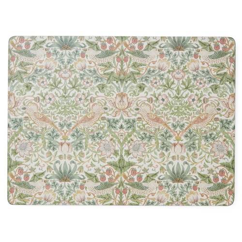 William Morris dækkeservietter, 4 stk. - Jordbærtyven, brun