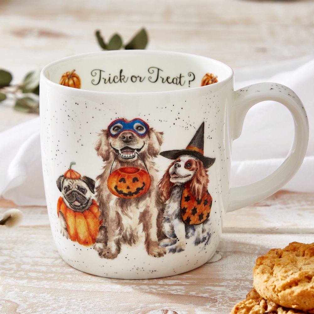 Wrendale mug - Trick or Treat dogs, 40 cl