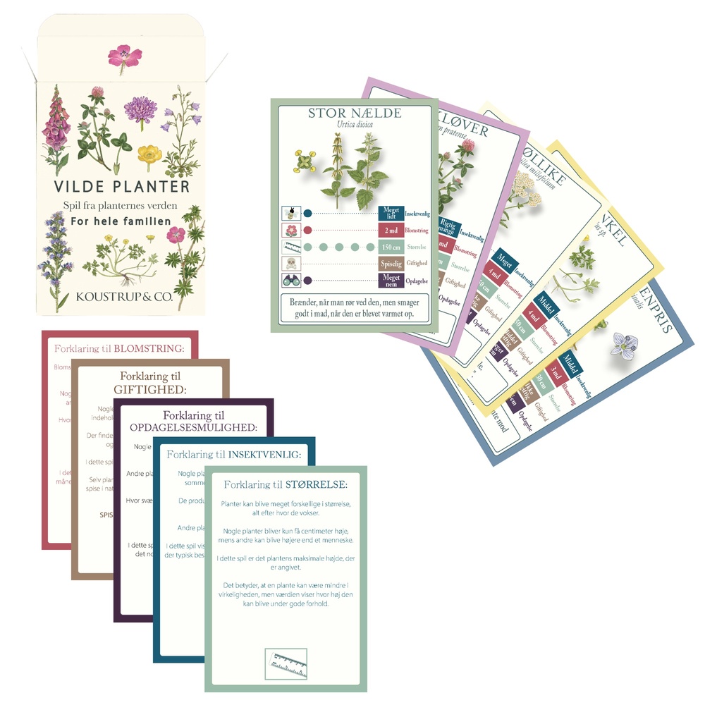 Koustrup & Co. playing cards with wild plants - Image 2