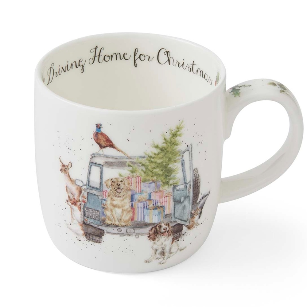 Wrendale mugg - Hem till jul