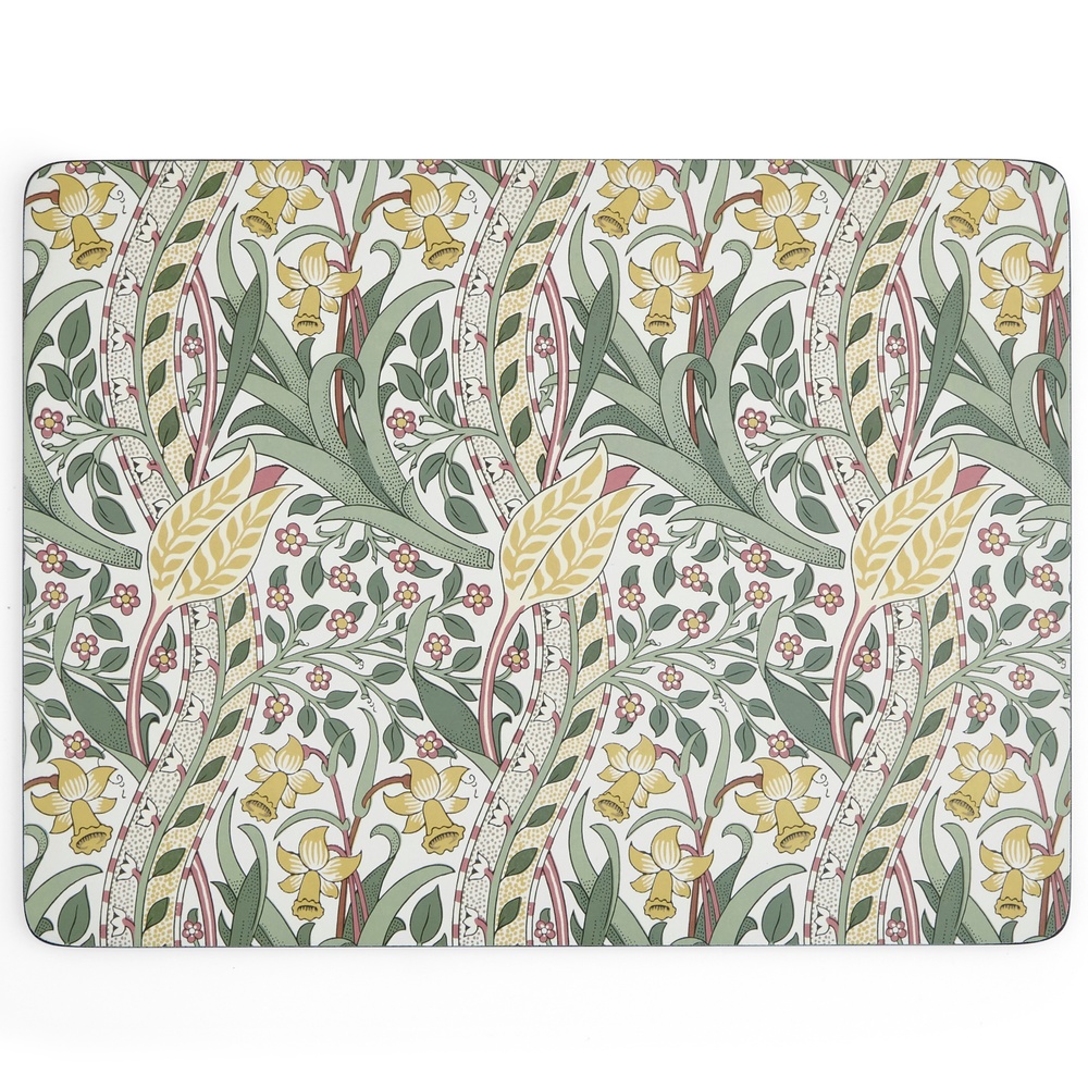 William Morris dækkeservietter, 4 stk. - Påskeliljer