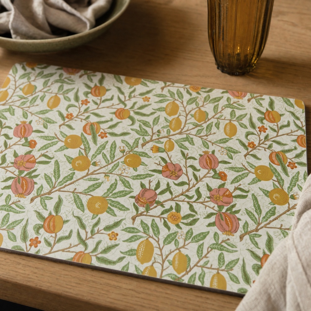 William Morris placemats, 4 stuks - Vruchten - Afbeelding 5