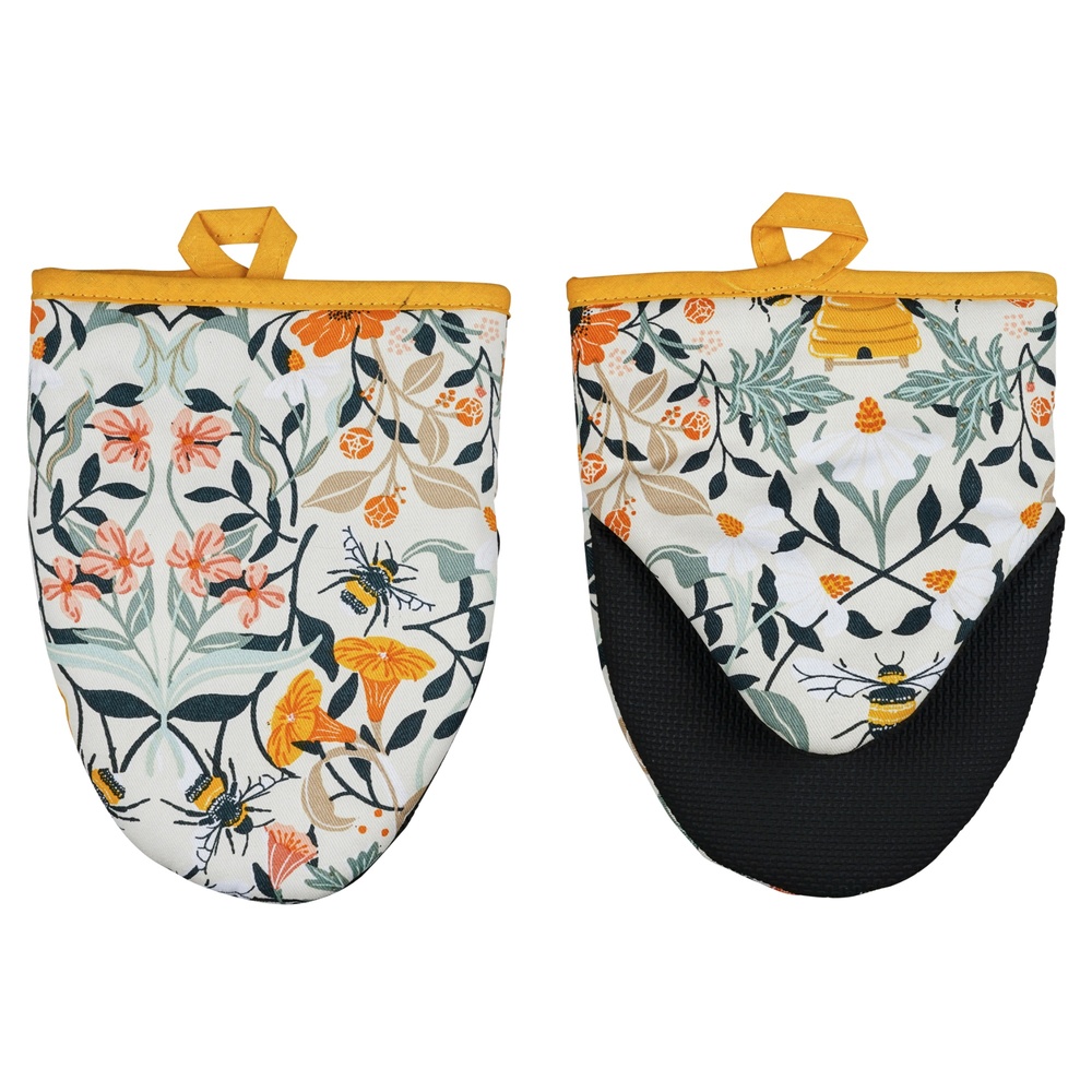 Ulster Weavers ovenwanten, 2 stuks - Bijen en bloemen - Afbeelding 2