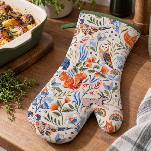 Ulster Weavers oven glove - Sloe blossoms