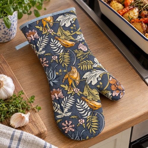 Ulster Weavers oven glove - Finch and flower