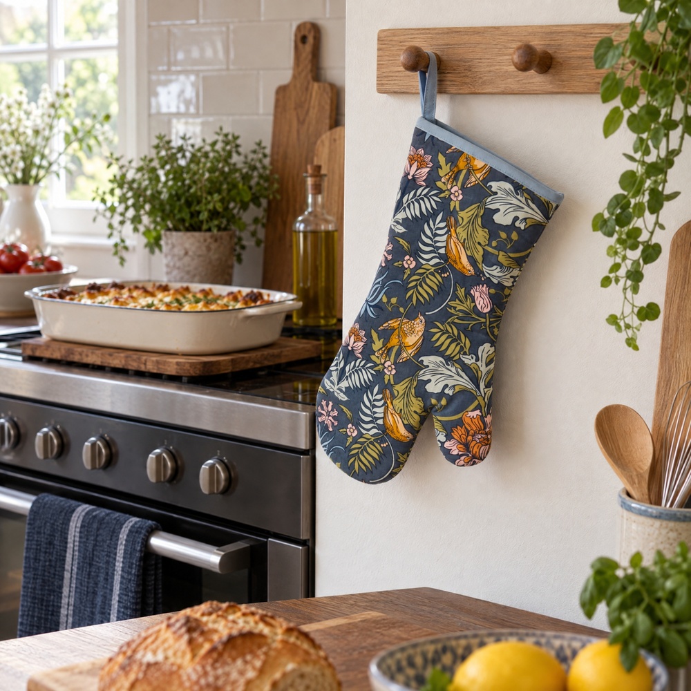 Ulster Weavers ovenhandschoen - Vink en bloem - Afbeelding 2