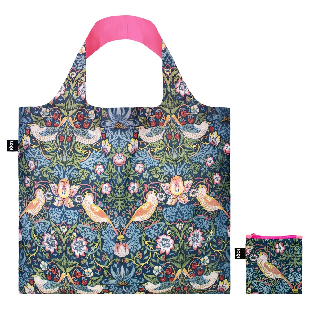 Sac de courses Loqi - William Morris, La Grive voleuse de fraises