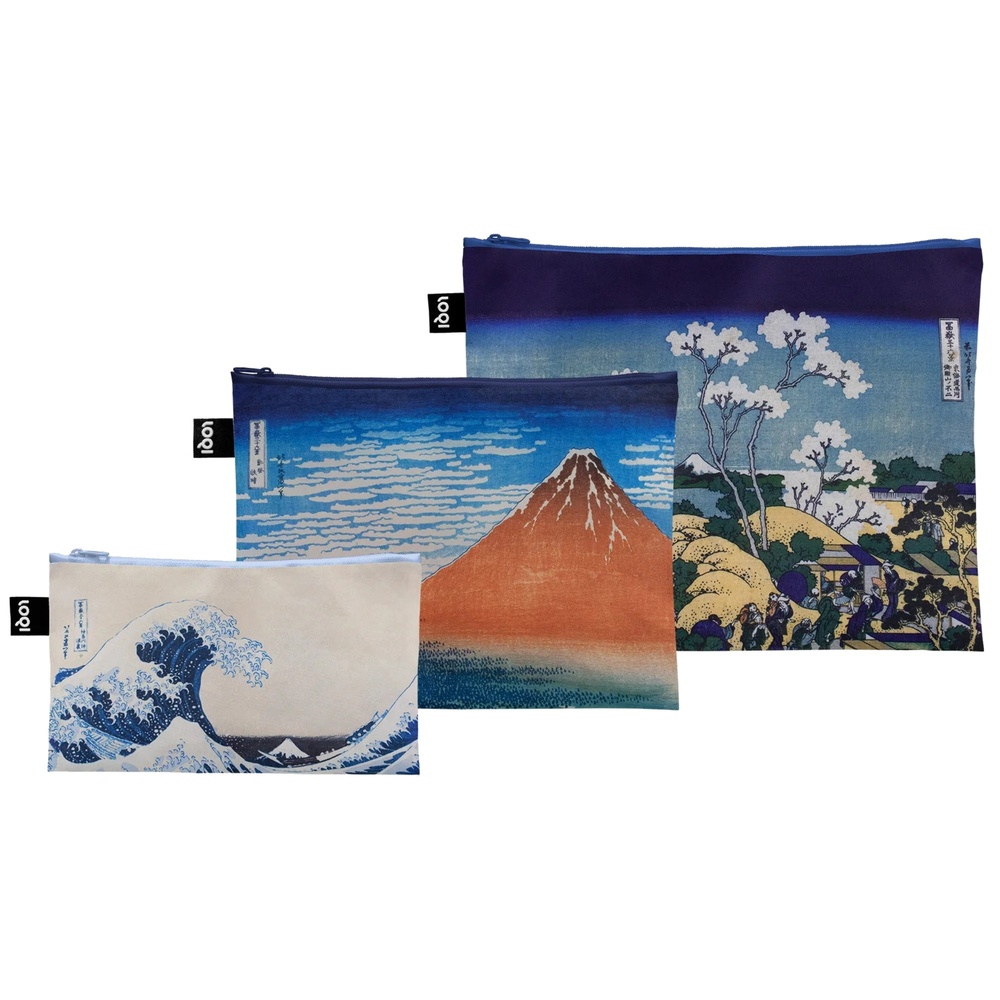 Sacs de rangement Loqi, 3 pièces - Katsushika Hokusai
